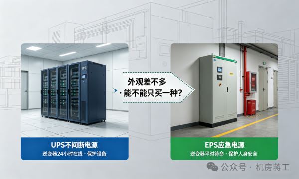 UPS不间断电源和EPS应急电源的核心区别是什么?怎么选择？